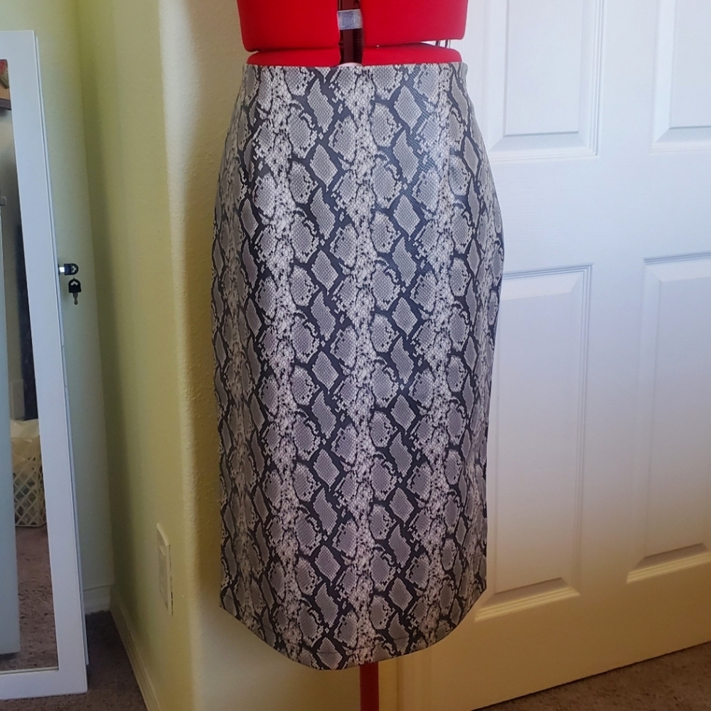 Mark Alan Faux Snake Skin Pencil Skirt